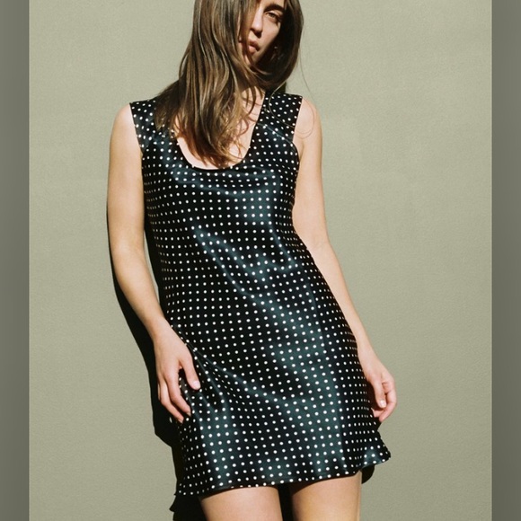 Ciao Lucia Black and White Polka Dot Dress - Picture 1 of 10